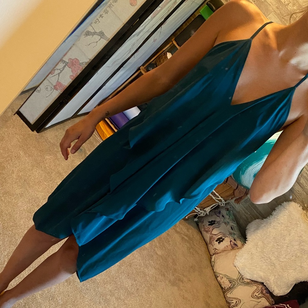Teal Grecian dress